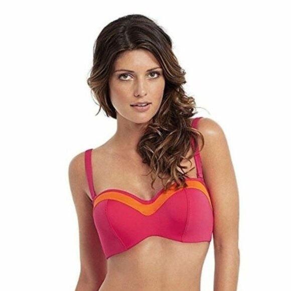 Panache Isobel Underwire Bandeau Molded Swimsuit Bikini Top SW0763 Size 28DD - Picture 2 of 10
